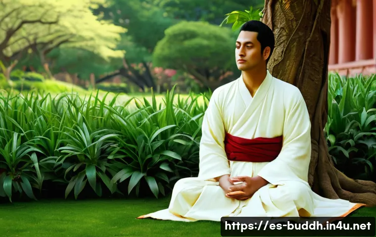 부처님의 생애 - **"The Four Sights": A Contemplative Royal Encounter**
    A detailed, high-resolution image in a cl...